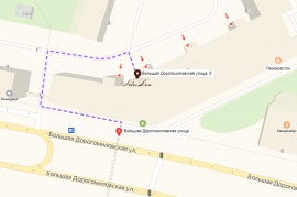 Карта расположения Интернет - Магазина "NotreDom"